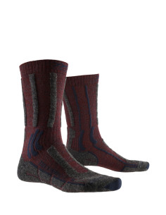 Skarpety X-Socks Trek X Merino LT bordowe
